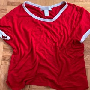red soft t-shirt
